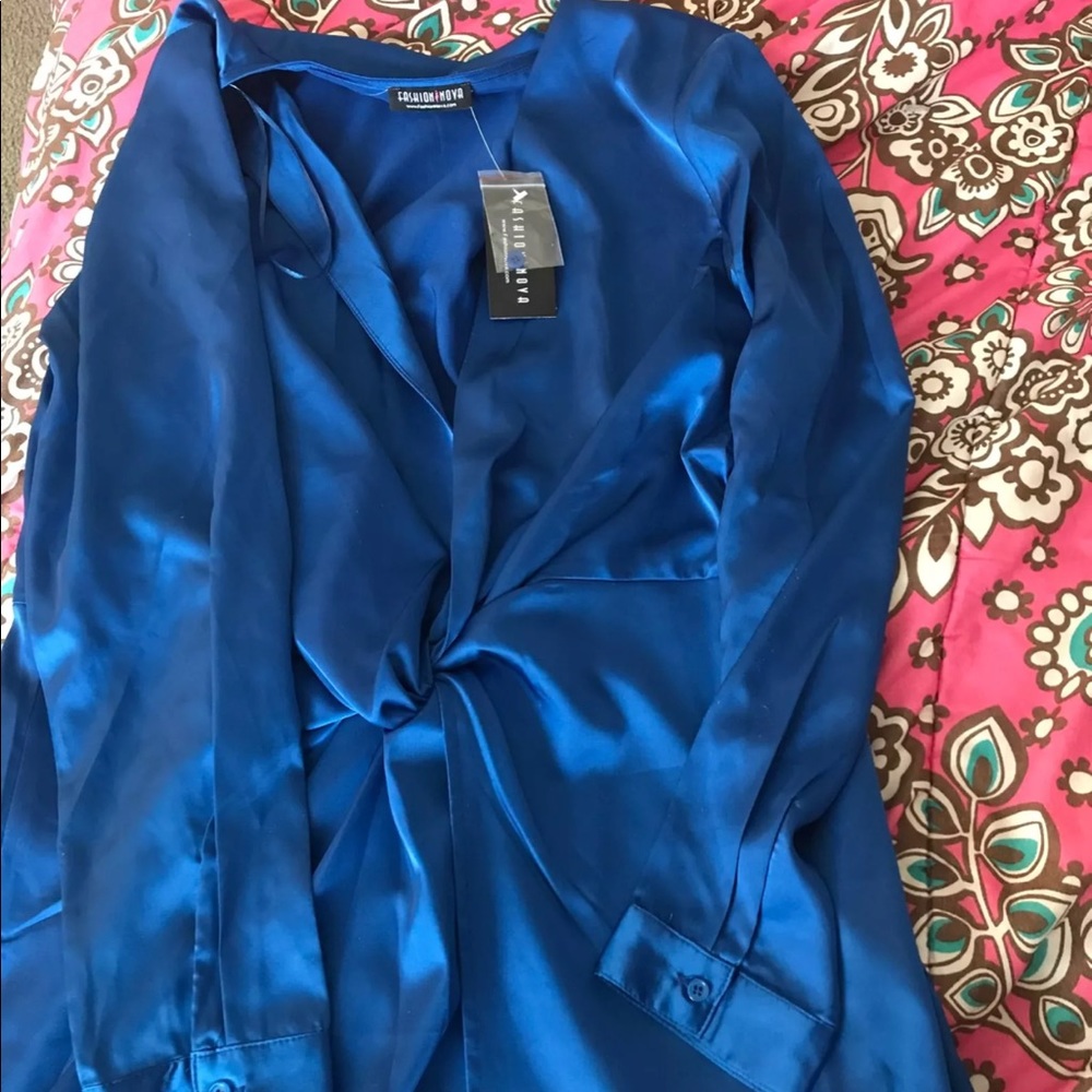 Royal blue dress